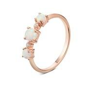 argento rose gold opal ring