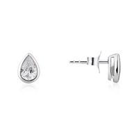 Argento Pear Crystal Earrings