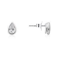 argento pear crystal earrings