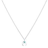 Argento Crescent Moon Turquoise Necklace