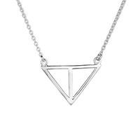 Argento Open Triangle Necklace 18\