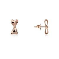 Argento Rose Gold Bow Studs
