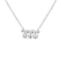 Argento Silver Sparkling Drop Necklace