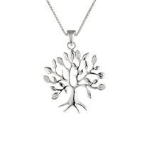 Argento Cubic Zirconia Tree Necklace