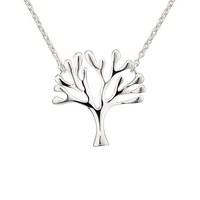 argento silver tree necklace