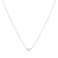 Argento Rose Gold Dainty Bow Necklace