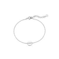 argento high shine silver circle bracelet