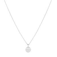 Argento High-Shine Silver Circle Necklace