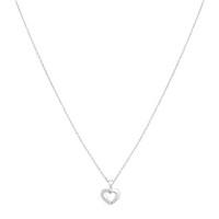 Argento Shimmering Hearts Crystal Outline Necklace