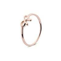Argento Outlet Rose Gold Dainty Bow Ring
