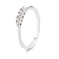 Argento Silver Encrusted Stacking Ring