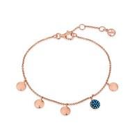argento rose gold turquoise drop circle bracelet
