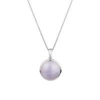 Argento Blue Agate Oval Necklace
