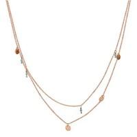 argento rose gold turquoise layered necklace