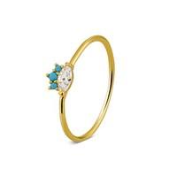 Argento Gold & Turquoise Ring
