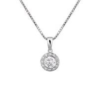 argento silver halo necklace