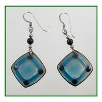 Artisan made - Size: Medium - Blue enameled