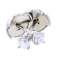 Arctic Circle Diamonds 18ct White Gold 0.15ct Diamond Round Single Stone Studs UKE234815