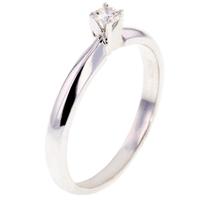 Arctic Circle Diamonds 18ct White Gold 0.10ct Diamond Single Stone Ring UKR1081210