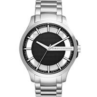 Armani Exchange Mens Silver Black Dial Bracelet Watch AX2179