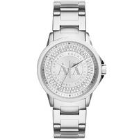 Armani Exchange Ladies Silver Stone Dial Bracelet Watch AX4320