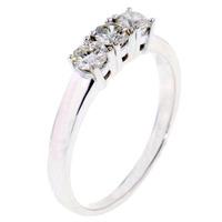 Arctic Circle Diamonds 18ct White Gold 0.50ct Diamond Three Stone Ring UKR10822250