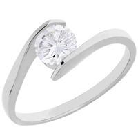 Arctic Circle Diamonds 18ct White Gold 0.70ct Tension Set Solitaire Twist Ring UKR10999/70