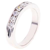 arctic circle diamonds 18ct white gold 050ct diamond channel set seven ...