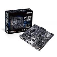 Asus Prime B350M-K, AMD B350, AM4, Micro ATX, 2 DDR4, VGA, DVI, LED Lighting