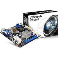 Asrock C70m1 Motherboard Dual-core (c-70) 1ghz Socket Ft1 Bga A50m Mini-itx Gigabit Lan (radeon Hd 7290)