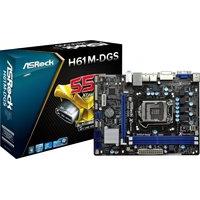 Asrock H61M-DGS Socket 1155 VGA DVI 5.1 Channel Audio m-ATX Motherboard