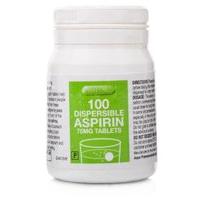 Aspirin 75mg Dispersible Tablets X 100