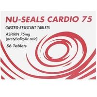 Aspirin 75mg Nu-Seals Gastro Resistant Tablets