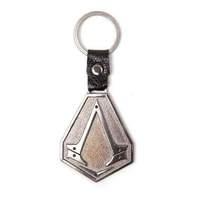 Assassin\'s Creed Syndicate Unisex Brotherhood Crest Metal/pu Keychain One Size Silver/black (ke051312acs)