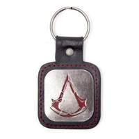 assassins creed rogue brotherhood worn metal and leather pu keyring me ...