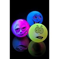 Assorted Colours Zany Face Flashing And Bouncing Balls.