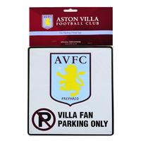 Aston Villa No Parking Sign