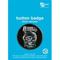 Asking Alexandria Skull Button Badge