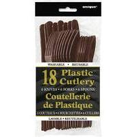 assorted plastic cutlery 18 piece set