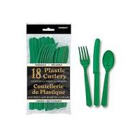 assorted plastic cutlery 18 piece set