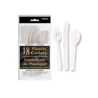 Assorted Plastic Cutlery 18 Piece Set
