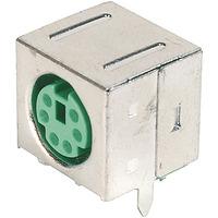 Assmann WSW A-DIO-FS06/Green Mini DIN panel mounted socket shielde...