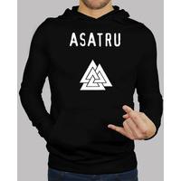 asatru wolves sweatshirt, black