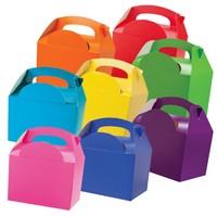 Assorted Colour Party Boxes multi-buy x 8