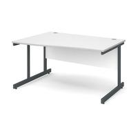 astro wave desk white left handed 1400mm