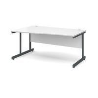 astro wave desk white left handed 1600mm