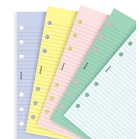 Assorted Coloured Notepaper, Plain And Ruled Value Pack