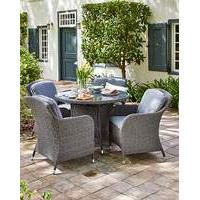 ascot 4 seat rattan dining set