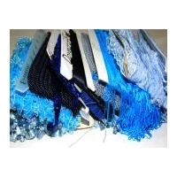 Assorted Craft Trimmings Bundle worth £10.00 Discounted Stock! Shades of Blue
