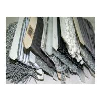 Assorted Craft Trimmings Bundle worth £10.00 Discounted Stock! Shades of Silver